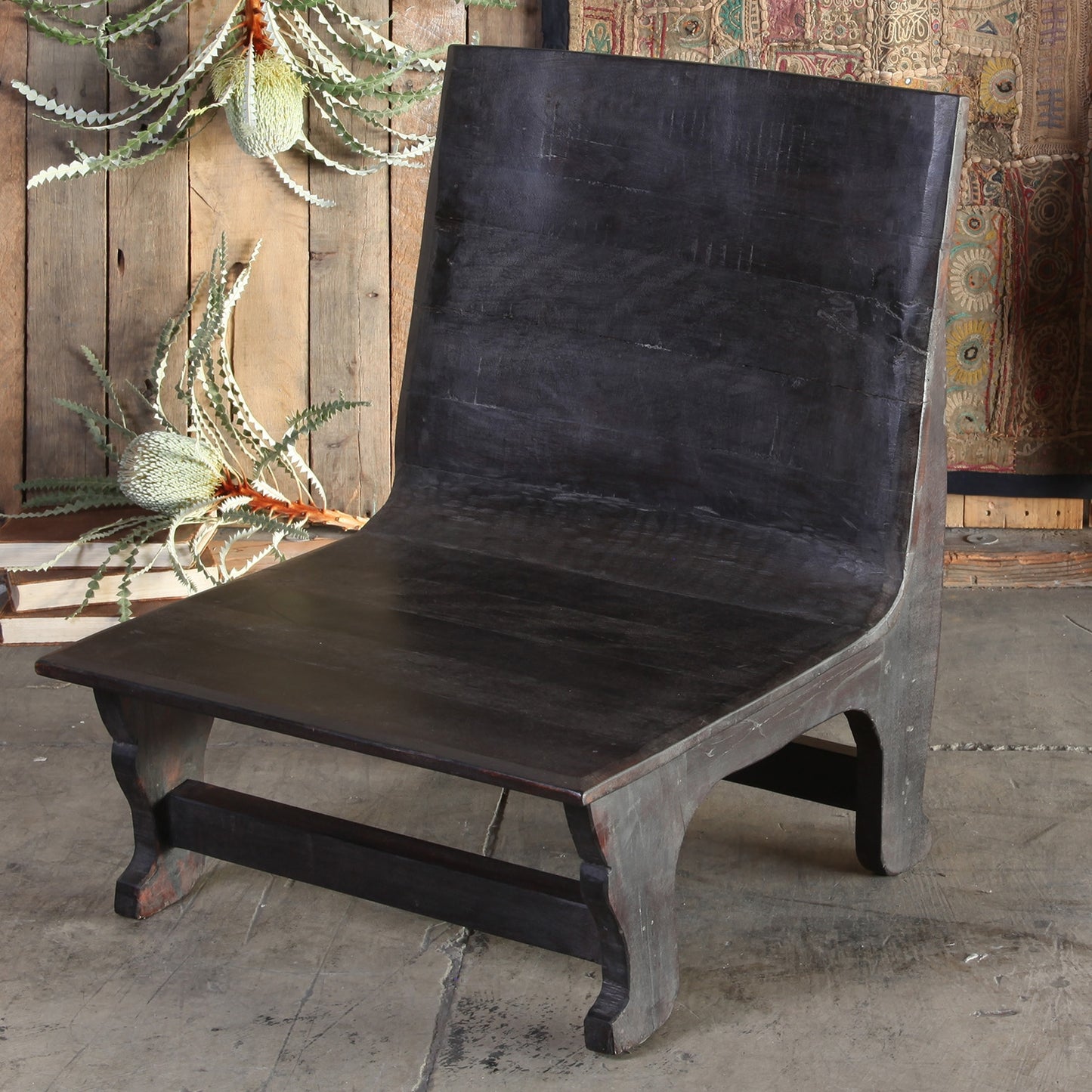 Avalon Wood Chair - Dark Stained By HomArt | Outdoor Chairs | Modishstore - 2