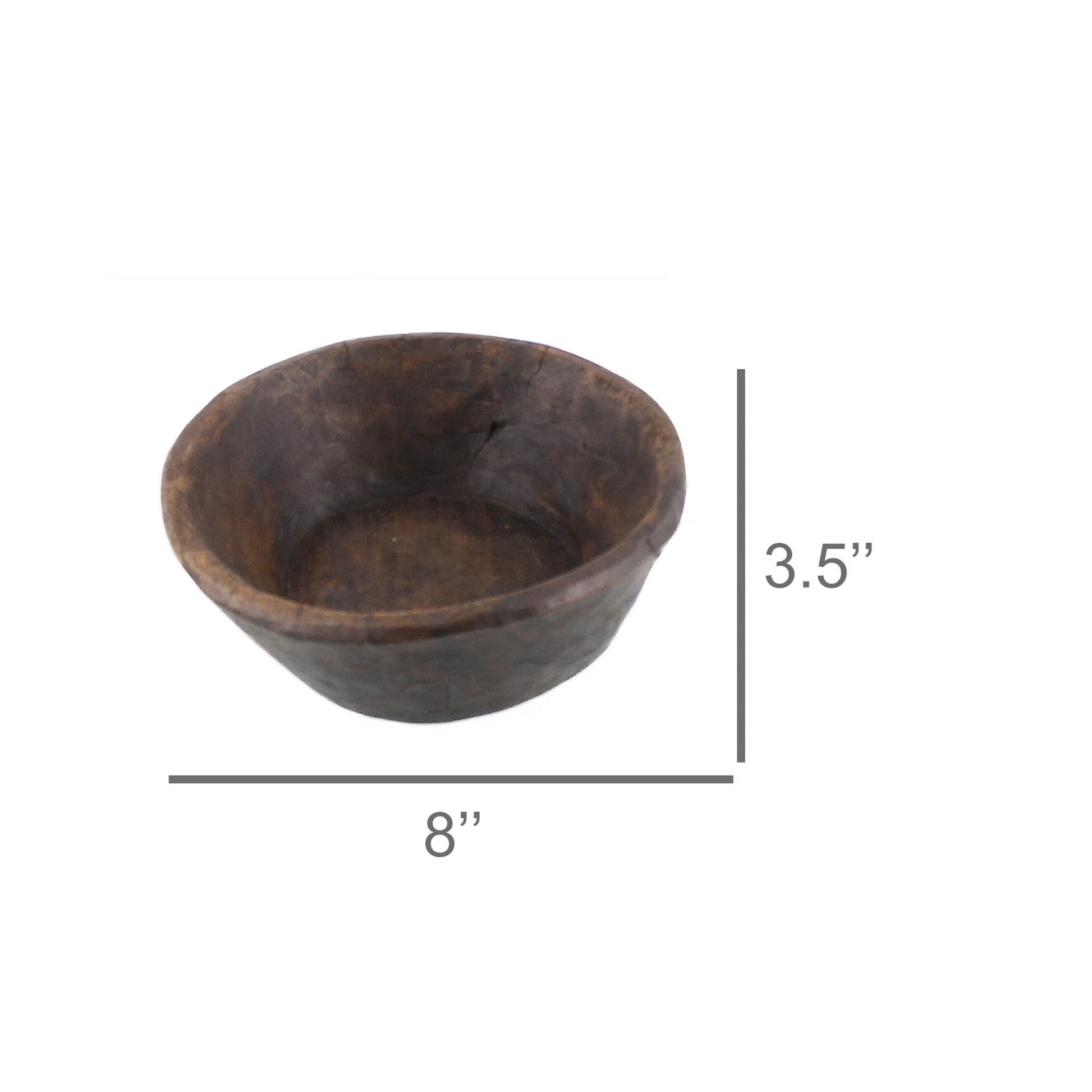 Village Wood Bowl - Small Set Of 4 By HomArt | Decorative Bowls | Modishstore - 4