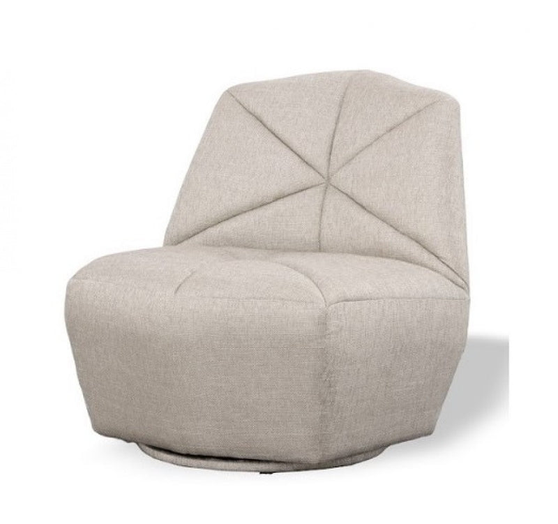 Gray Upholstered Lounge Chair By Homeroots | Accent Chairs | Modishstore - 1