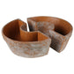 Tresco Rustic Half Round Planter, Cement Set Of 4 By HomArt | Planters, Troughs & Cachepots | Modishstore - 5