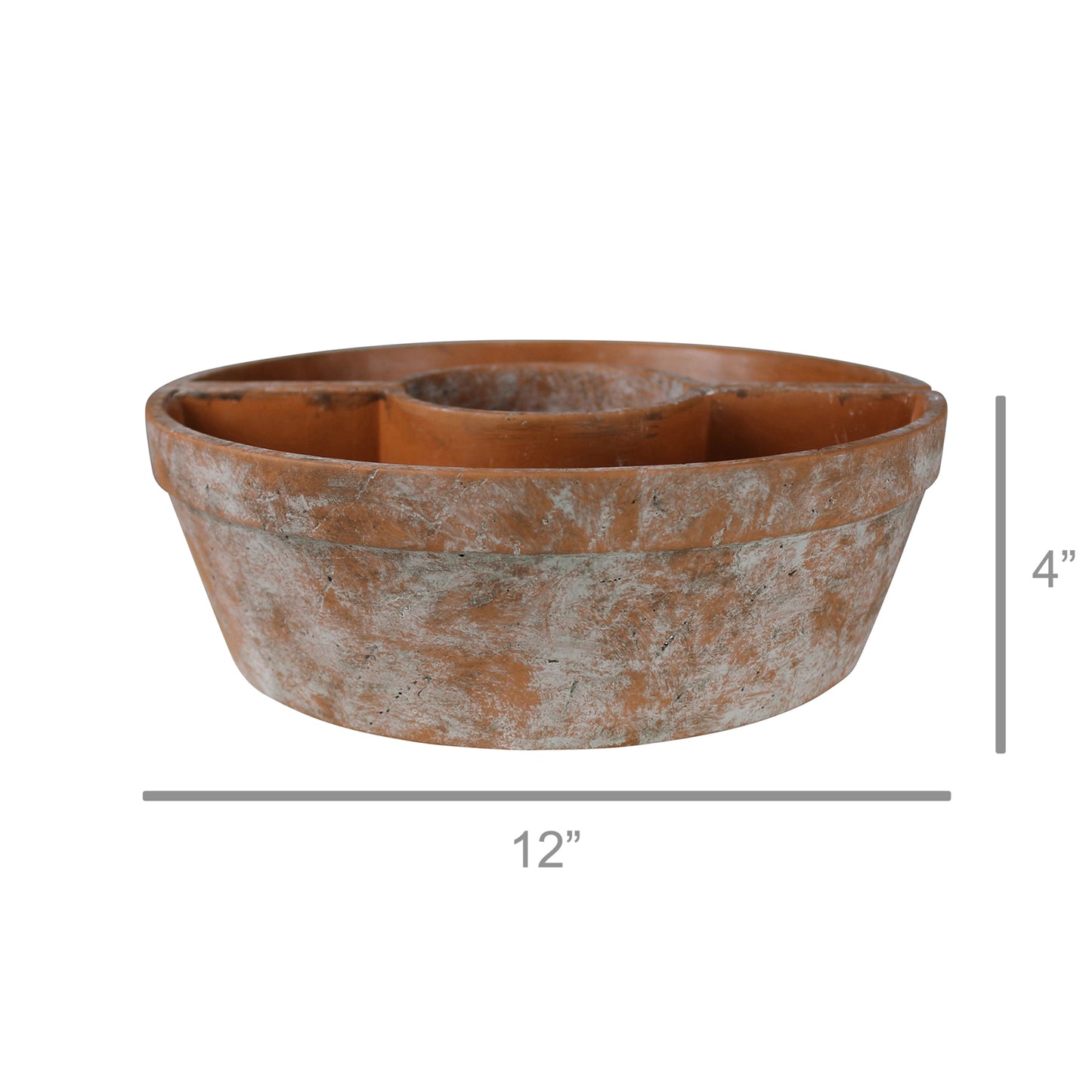 Tresco Rustic Half Round Planter, Cement Set Of 4 By HomArt | Planters, Troughs & Cachepots | Modishstore - 2