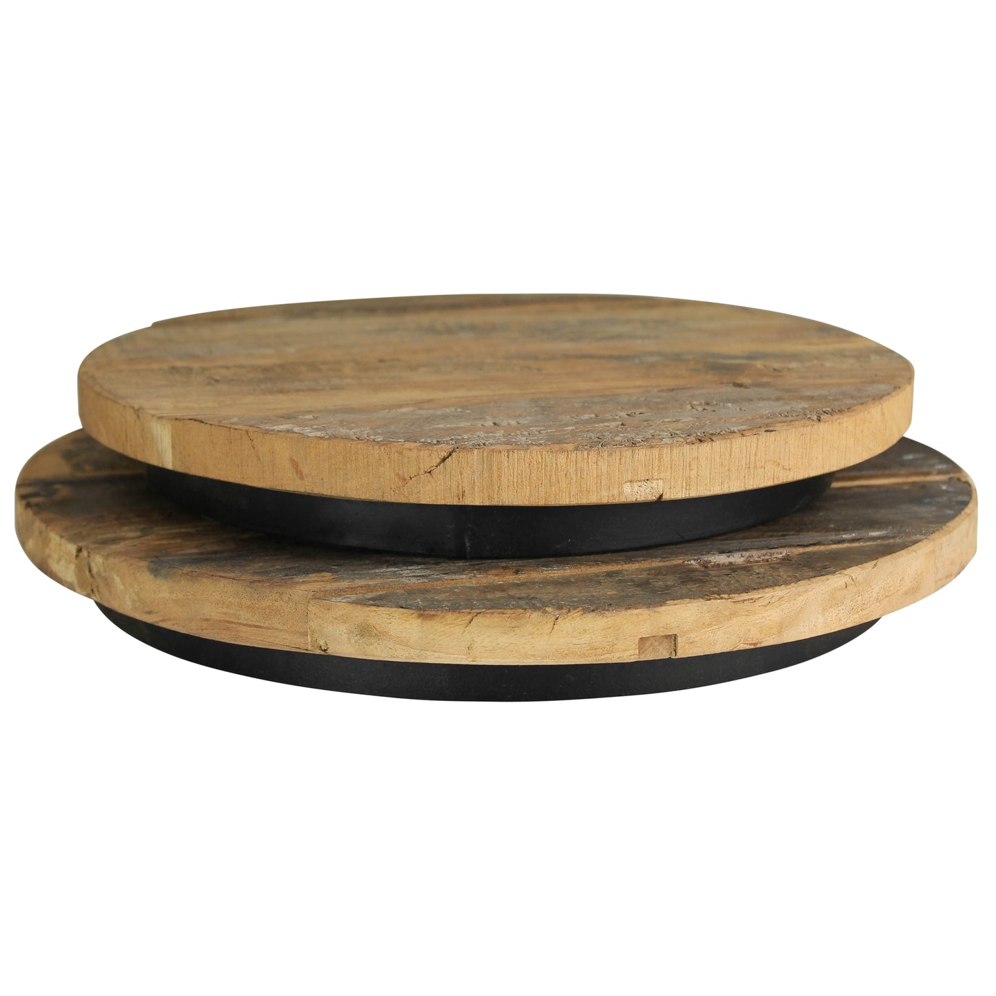 Newton Round Riser, ReclaiMedium Wood - Small Set Of 4 By HomArt | Ornaments | Modishstore - 4