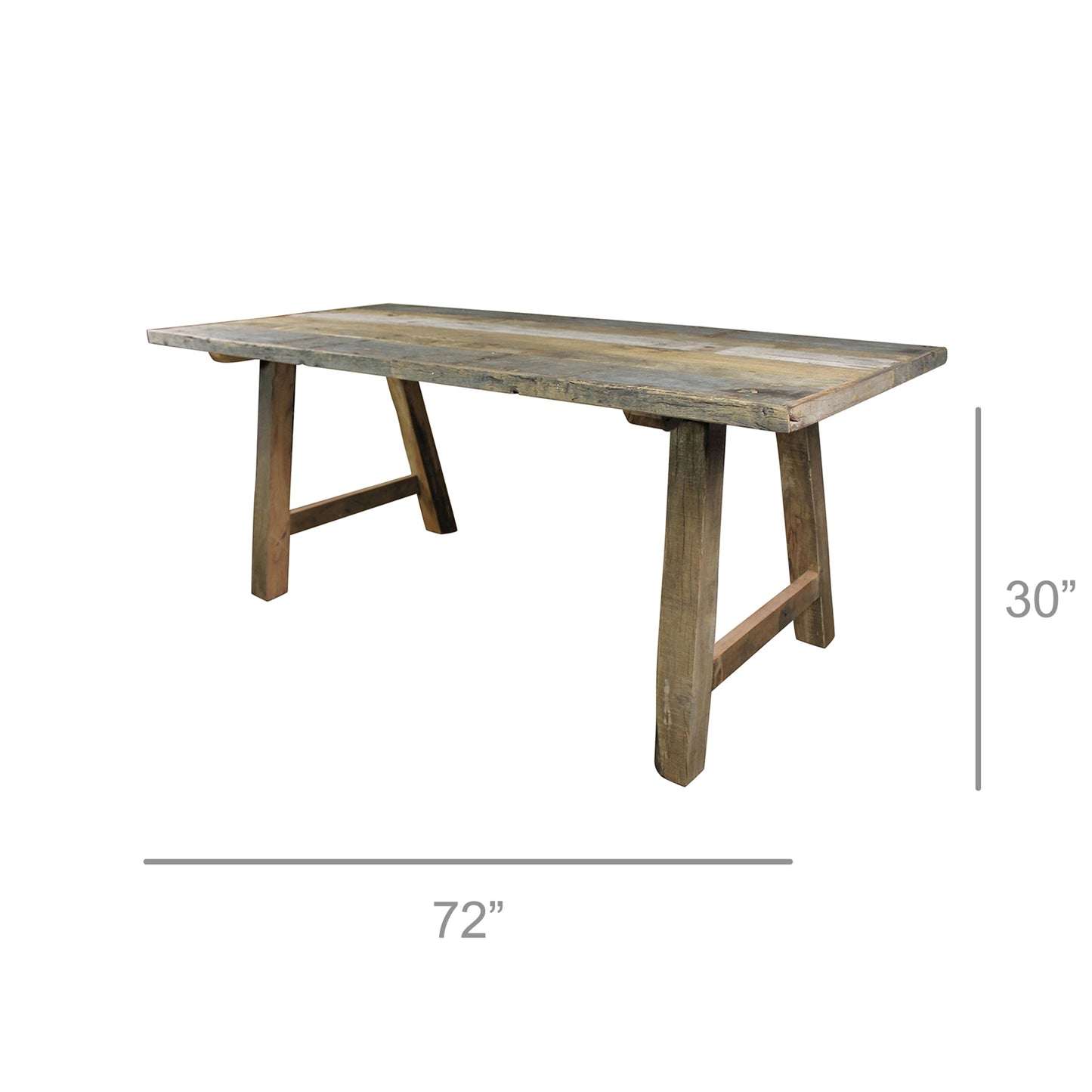 Davis Dining Table, Reclaimed Wood By HomArt | Dining Tables | Modishstore - 3