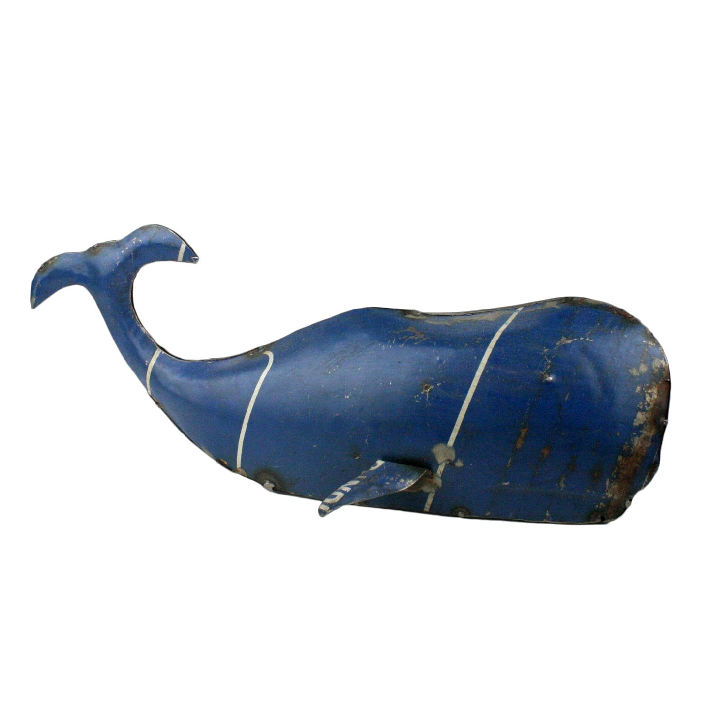 ReclaiMedium Metal Whale Set Of 4 By HomArt | Ornaments | Modishstore - 2