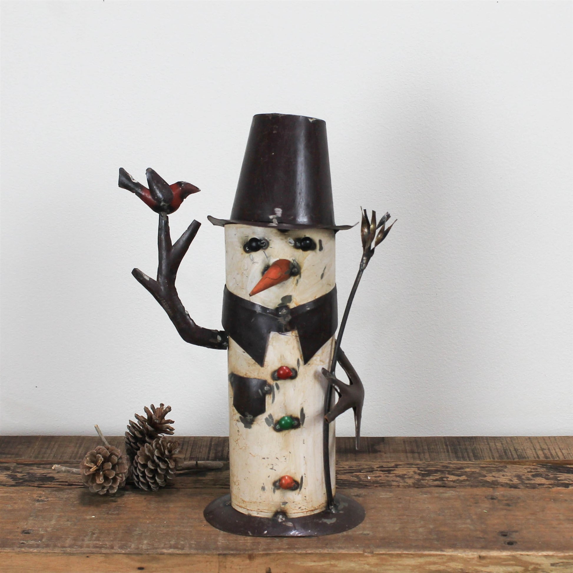 Snowman, Iron - Small Set Of 4 By HomArt | Ornaments | Modishstore - 2