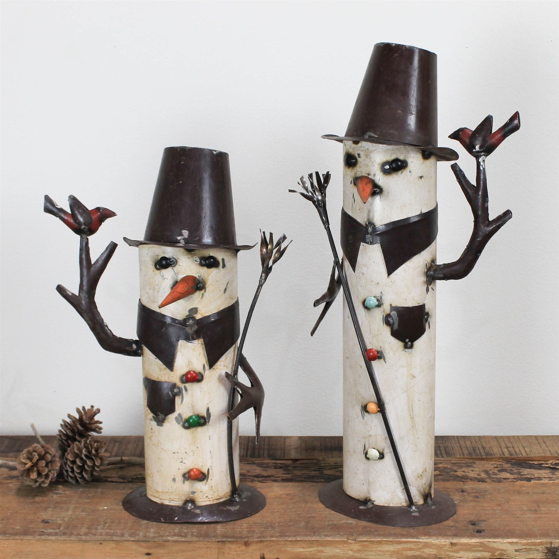 Snowman, Iron - Small Set Of 4 By HomArt | Ornaments | Modishstore - 6