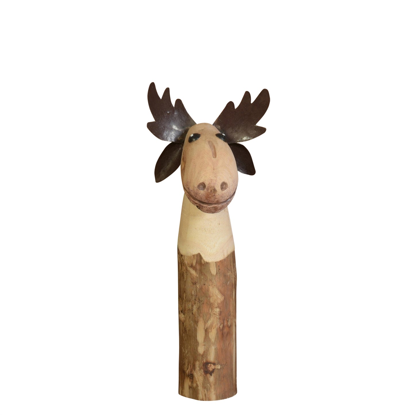 Moose, Wood & Metal - Small Set Of 4 By HomArt | Ornaments | Modishstore - 2