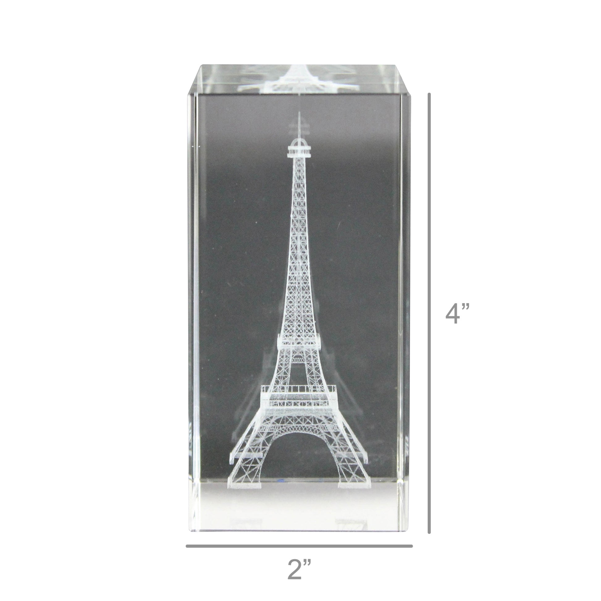 Glass Hologram - Eiffel Tower Set Of 4 By HomArt | Ornaments | Modishstore - 3