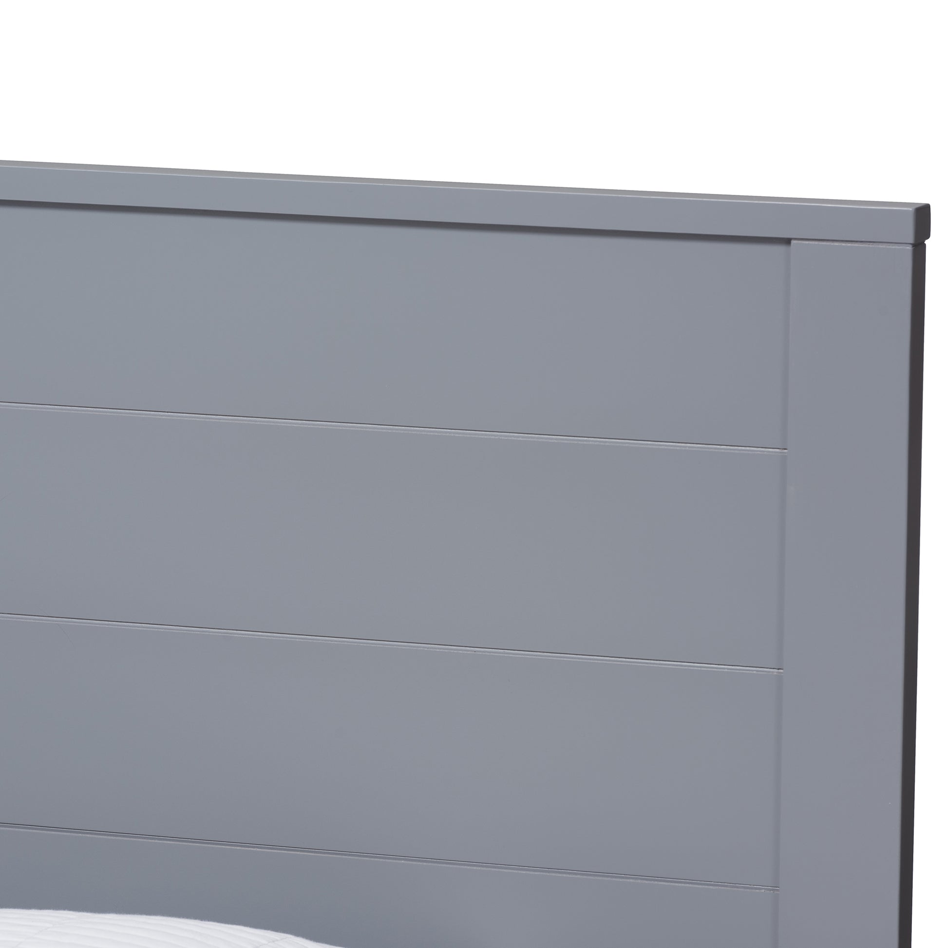 Baxton Studio Catalina Modern Classic Mission Style Grey-Finished Wood Twin Platform Bed | Beds | Modishstore - 5