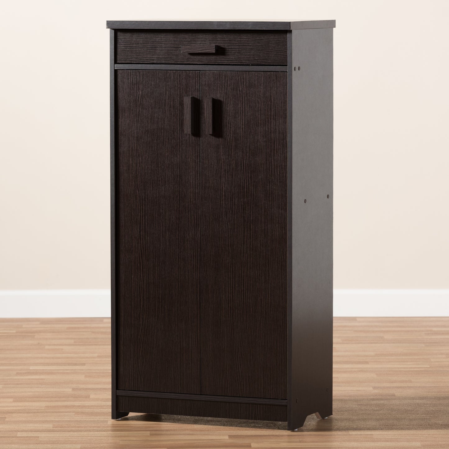 Baxton Studio Bienna Modern and Contemporary Wenge Brown Finished Shoe Cabinet | Cabinets | Modishstore - 4