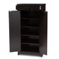 Baxton Studio Bienna Modern and Contemporary Wenge Brown Finished Shoe Cabinet | Cabinets | Modishstore - 6