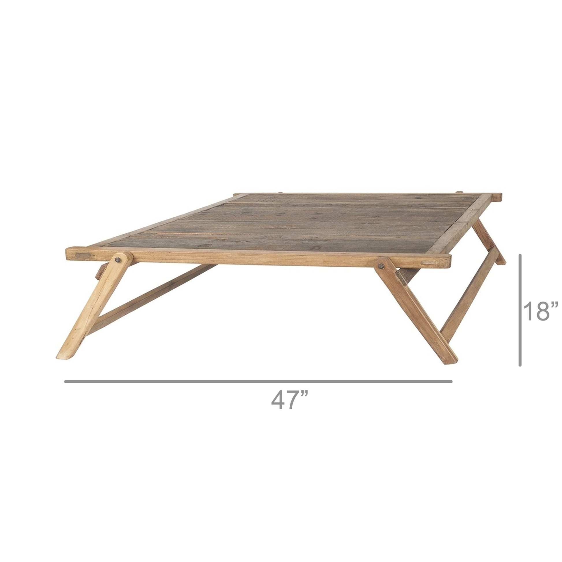 Tioga Folding Coffee Table, Square By HomArt | Coffee Tables | Modishstore - 2