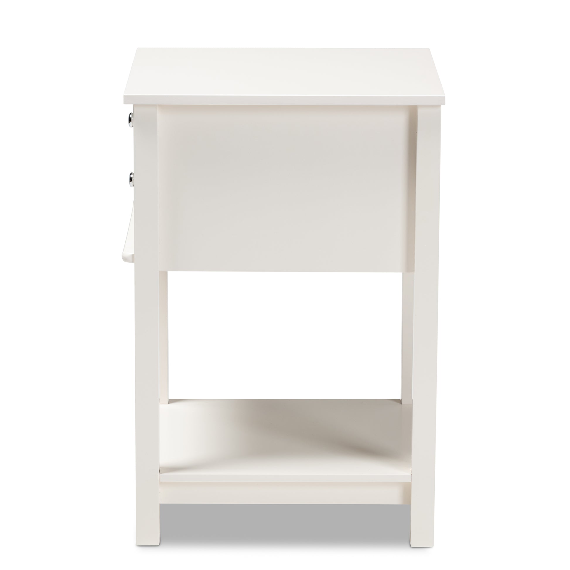 Baxton Studio Willow Modern Transitional Light Grey Finished 2-Drawer Wood End Table | Cabinets | Modishstore - 16