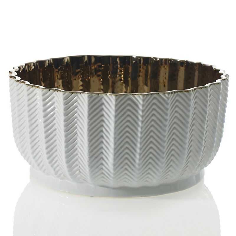 Melrose Bowl 11.75"x 5.5" By Accent Decor | Decorative Bowls | Modishstore - 1