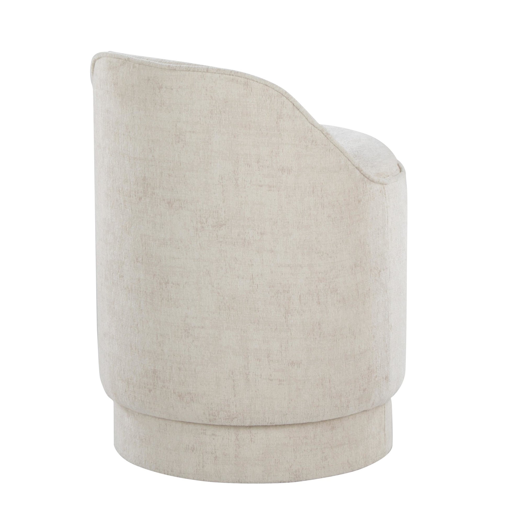 Marla Upholstered Vanity Stool By LumiSource - B18-MARLAUP CR | Stools | Modishstore - 8