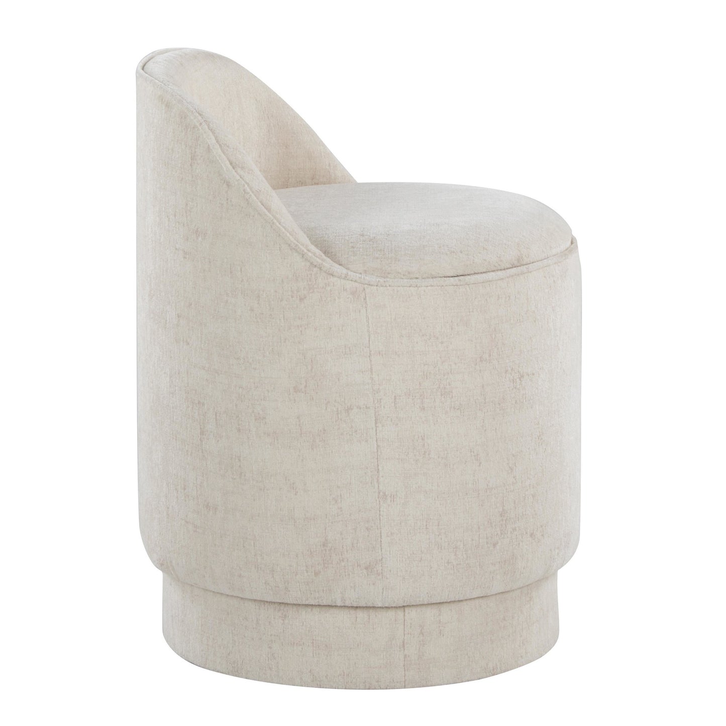 Marla Upholstered Vanity Stool By LumiSource - B18-MARLAUP CR | Stools | Modishstore - 7