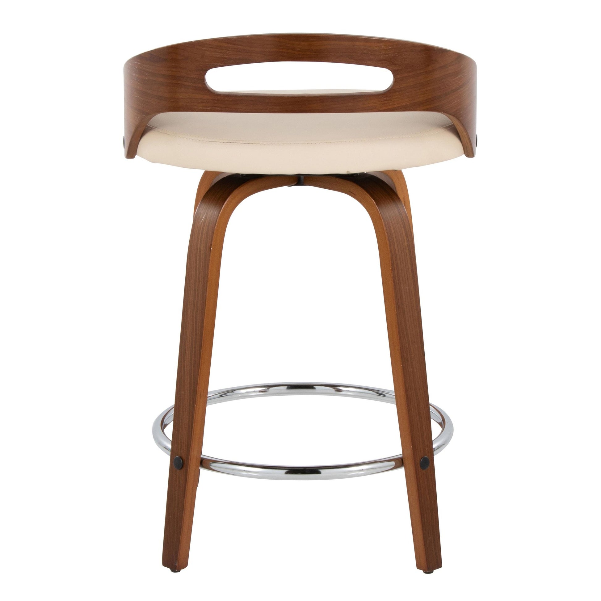 Cassis 24" Fixed-Height Counter Stool - Set of 2 By LumiSource - B24-CASSISPU-GRTZQ2 LGYLGYBK2 | Counter Stools | Modishstore - 40