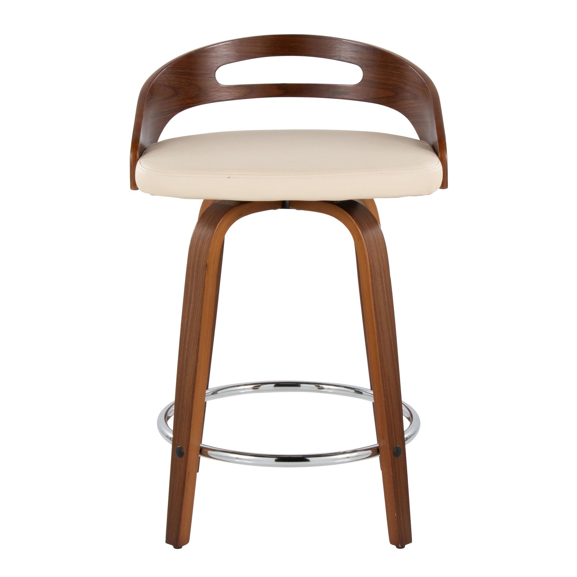 Cassis 24" Fixed-Height Counter Stool - Set of 2 By LumiSource - B24-CASSISPU-GRTZQ2 LGYLGYBK2 | Counter Stools | Modishstore - 39