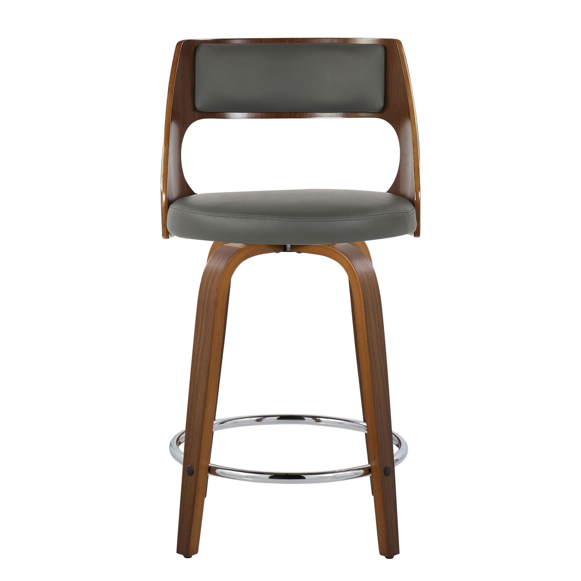 Cecina 24" Fixed-Height Counter Stool - Set of 2 By LumiSource - B24-CECINAPU-GRTZR2 WLWLGY2 | Counter Stools | Modishstore - 9