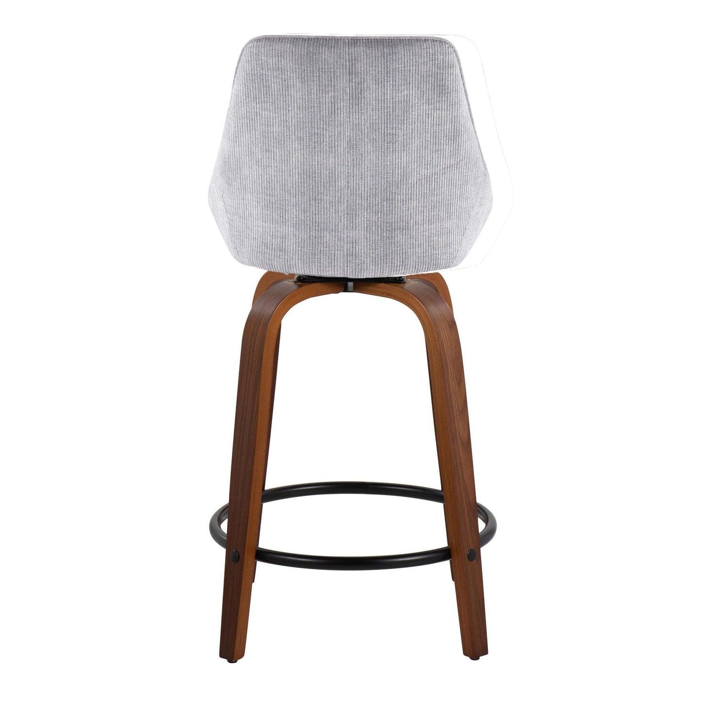 Diana 24" Fixed-Height Counter Stool - Set of 2 By LumiSource - B24-DIANACOR-GRTZQ2 WLGY2 | Counter Stools | Modishstore - 6