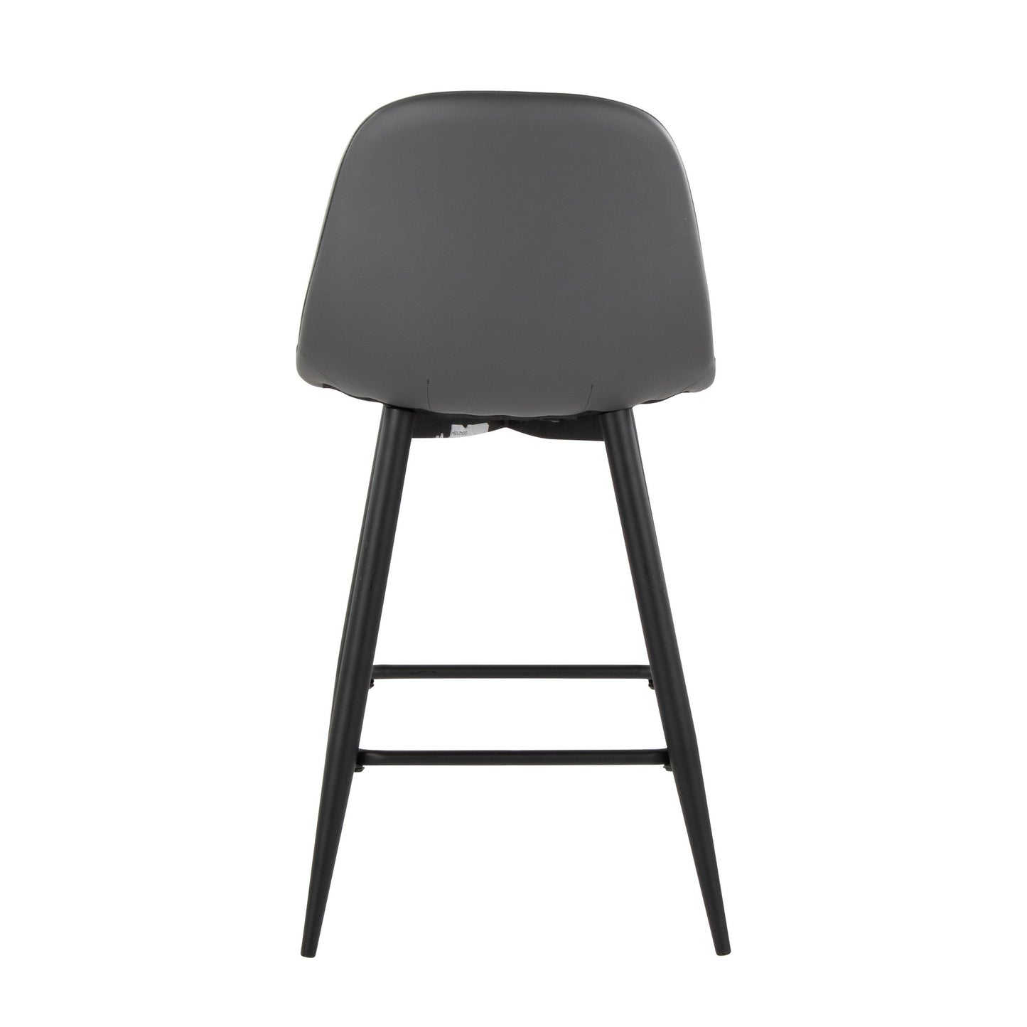 Pebble 24" Fixed-Height Counter Stool - Set of 2 By LumiSource - B24-PEBPU-X1 BKGY2 | Counter Stools | Modishstore - 8