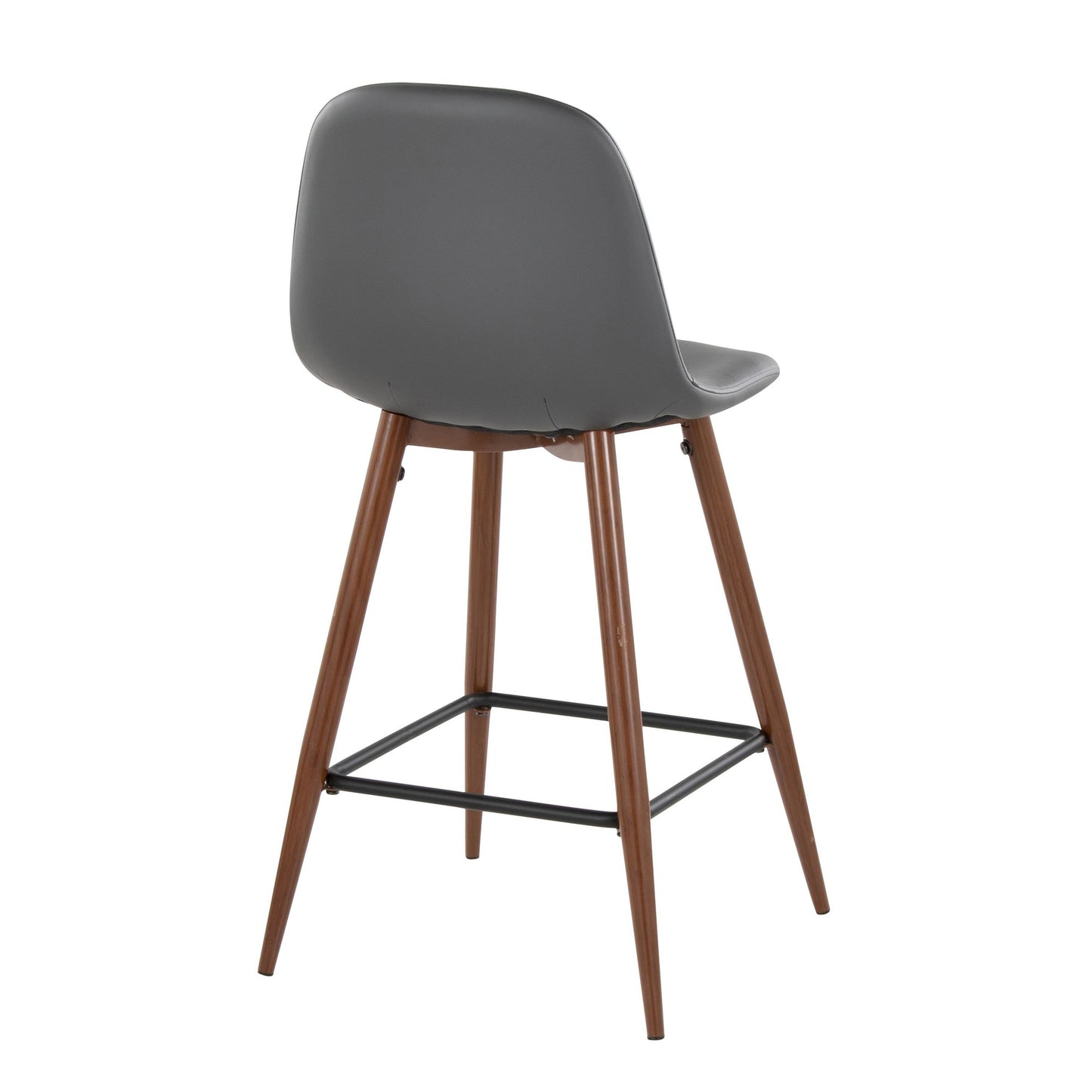 Pebble 24" Fixed-Height Counter Stool - Set of 2 By LumiSource - B24-PEBPU-X1 BKGY2 | Counter Stools | Modishstore - 22