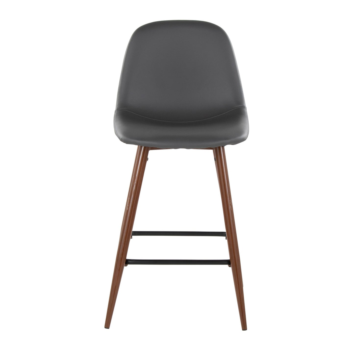 Pebble 24" Fixed-Height Counter Stool - Set of 2 By LumiSource - B24-PEBPU-X1 BKGY2 | Counter Stools | Modishstore - 23