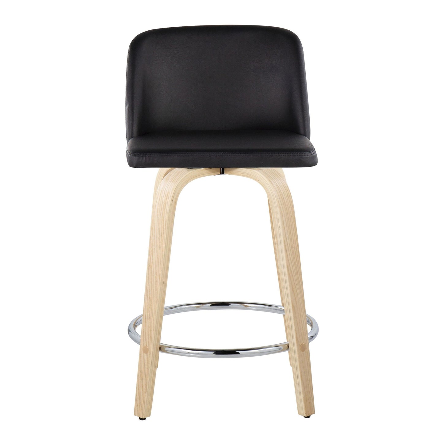 Toriano 24" Fixed-Height Counter Stool - Set of 2 By LumiSource - B24-TRNOPU-GRTZR2 NABK2 | Counter Stools | Modishstore - 9