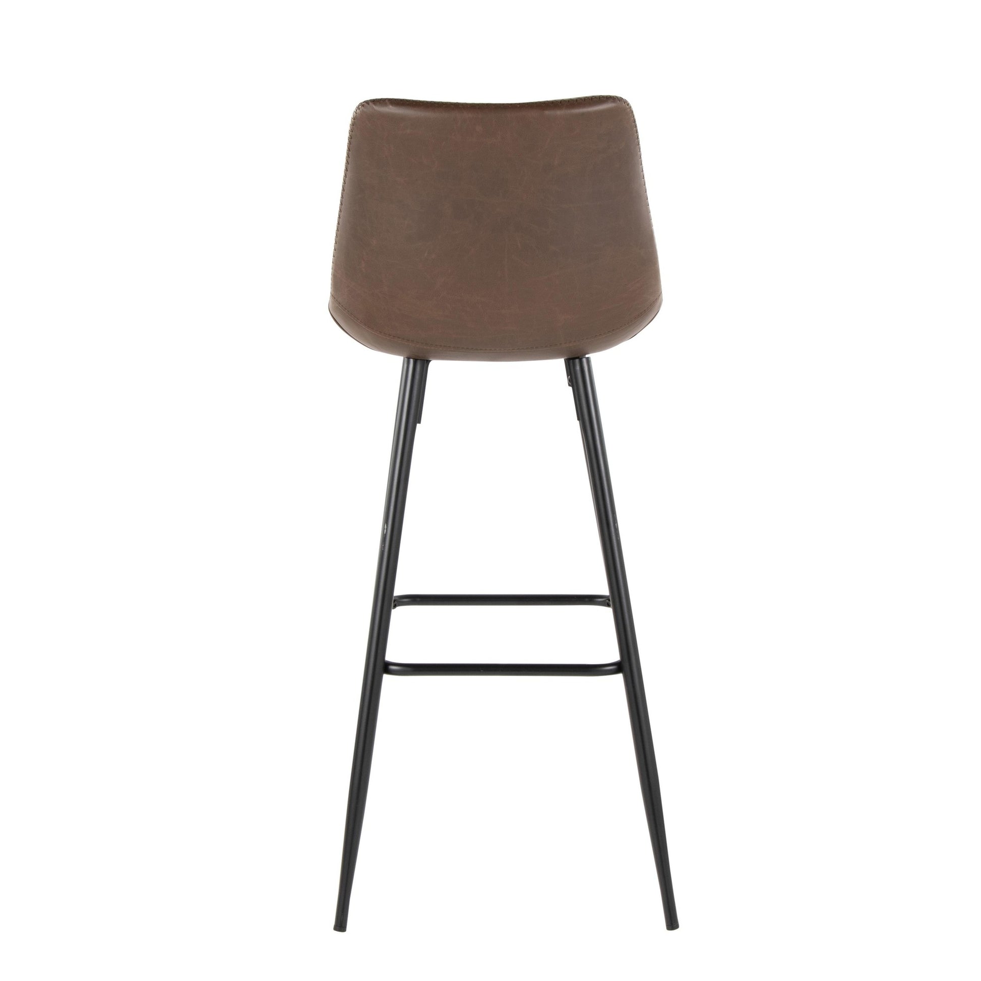 Durango 30" Fixed-Height Barstool - Set of 2 By LumiSource - B30-DRNGPU-MARGX2 BKCG2 | Bar Stools | Modishstore - 16