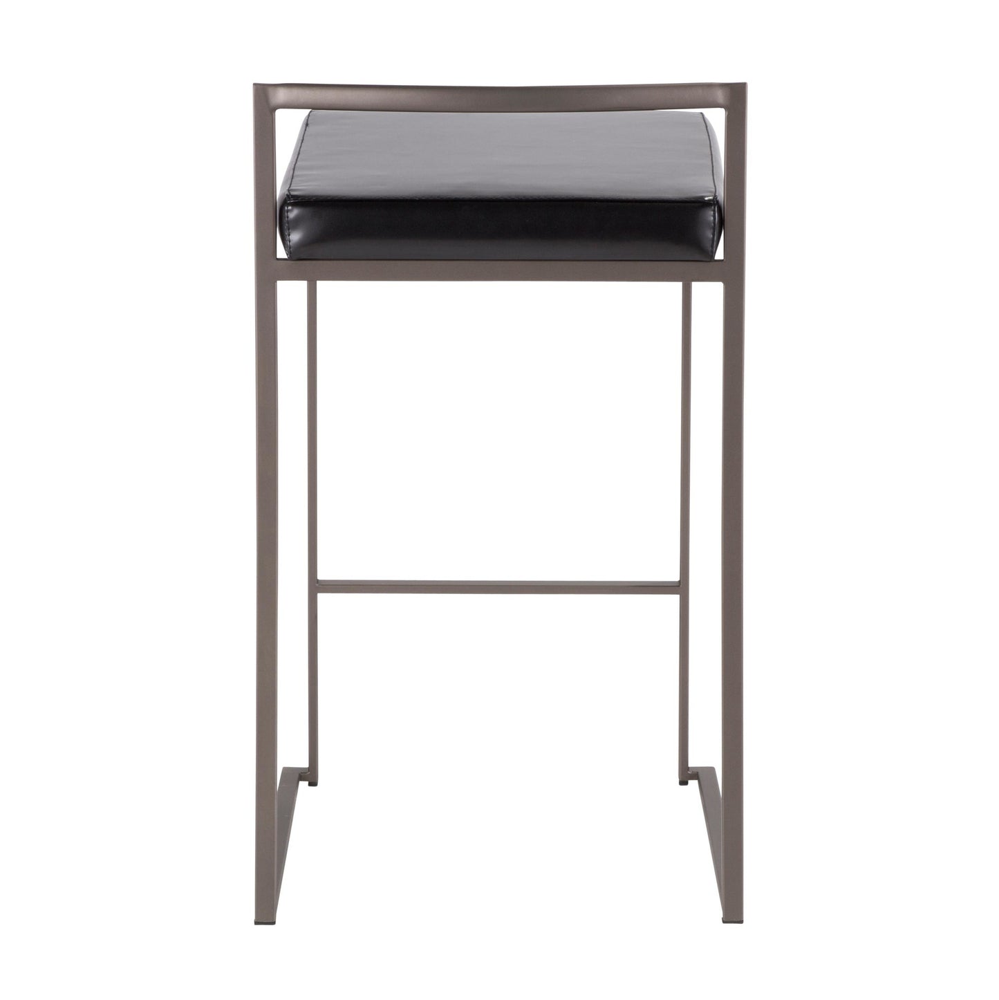 Fuji Stacker 26" Fixed-Height Counter Stool - Set of 3 By LumiSource - B26-FUJIPU ANBK3 | Counter Stools | Modishstore - 8