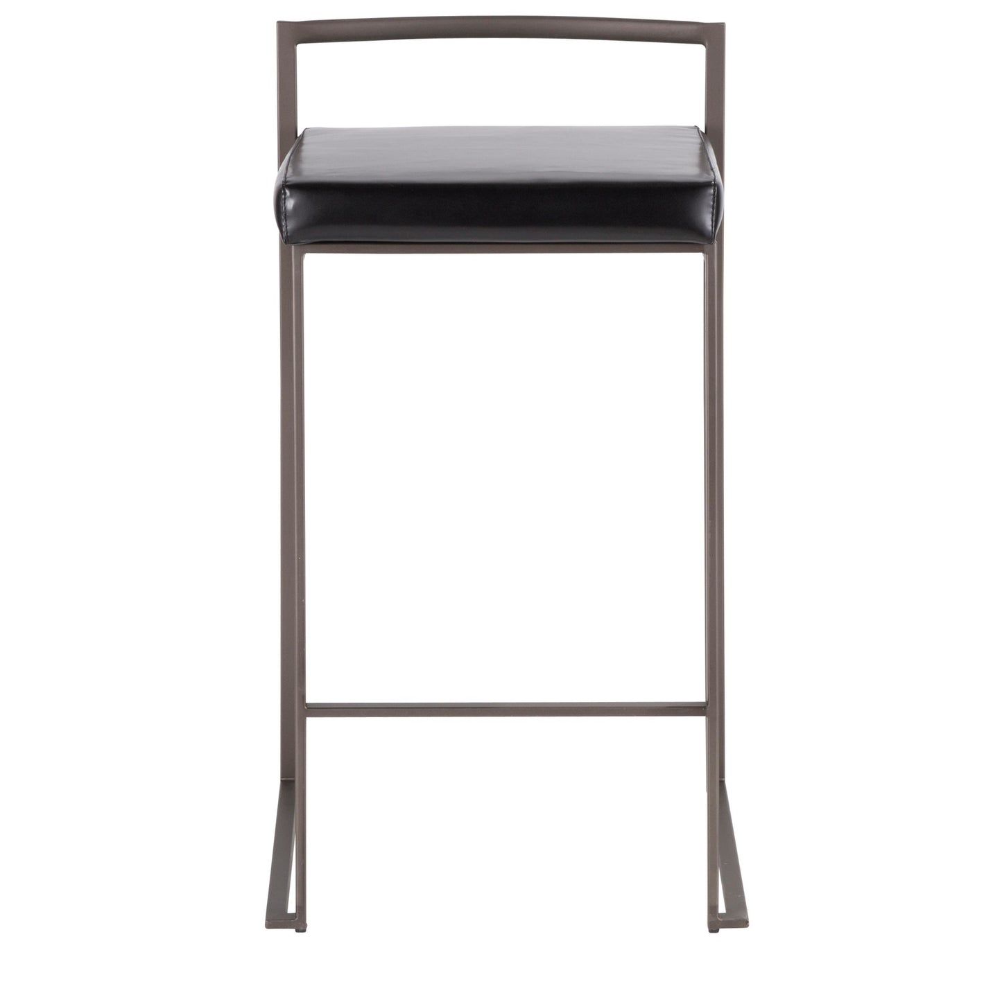 Fuji Stacker 26" Fixed-Height Counter Stool - Set of 3 By LumiSource - B26-FUJIPU ANBK3 | Counter Stools | Modishstore - 7