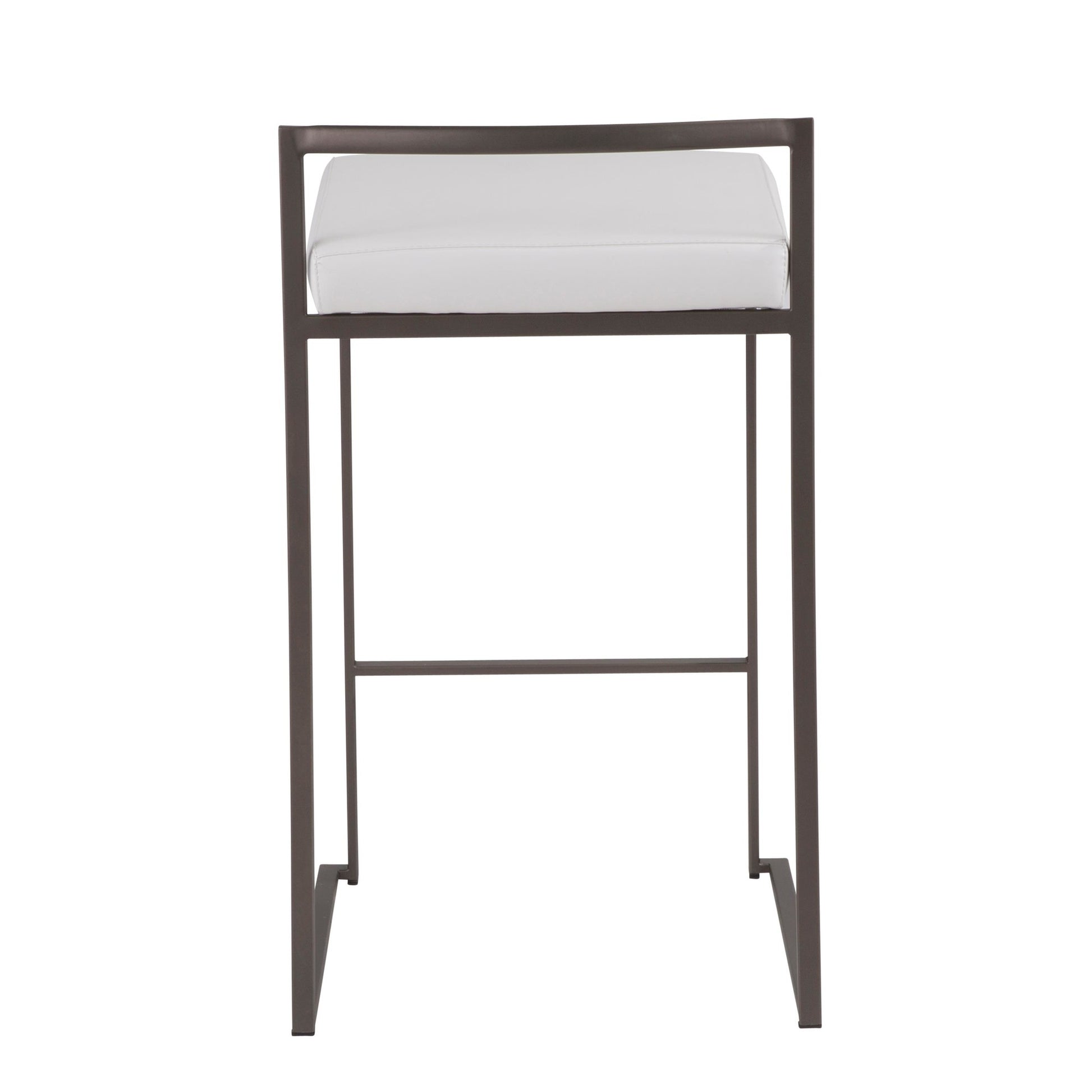 Fuji Stacker 26" Fixed-Height Counter Stool - Set of 3 By LumiSource - B26-FUJIPU ANBK3 | Counter Stools | Modishstore - 23