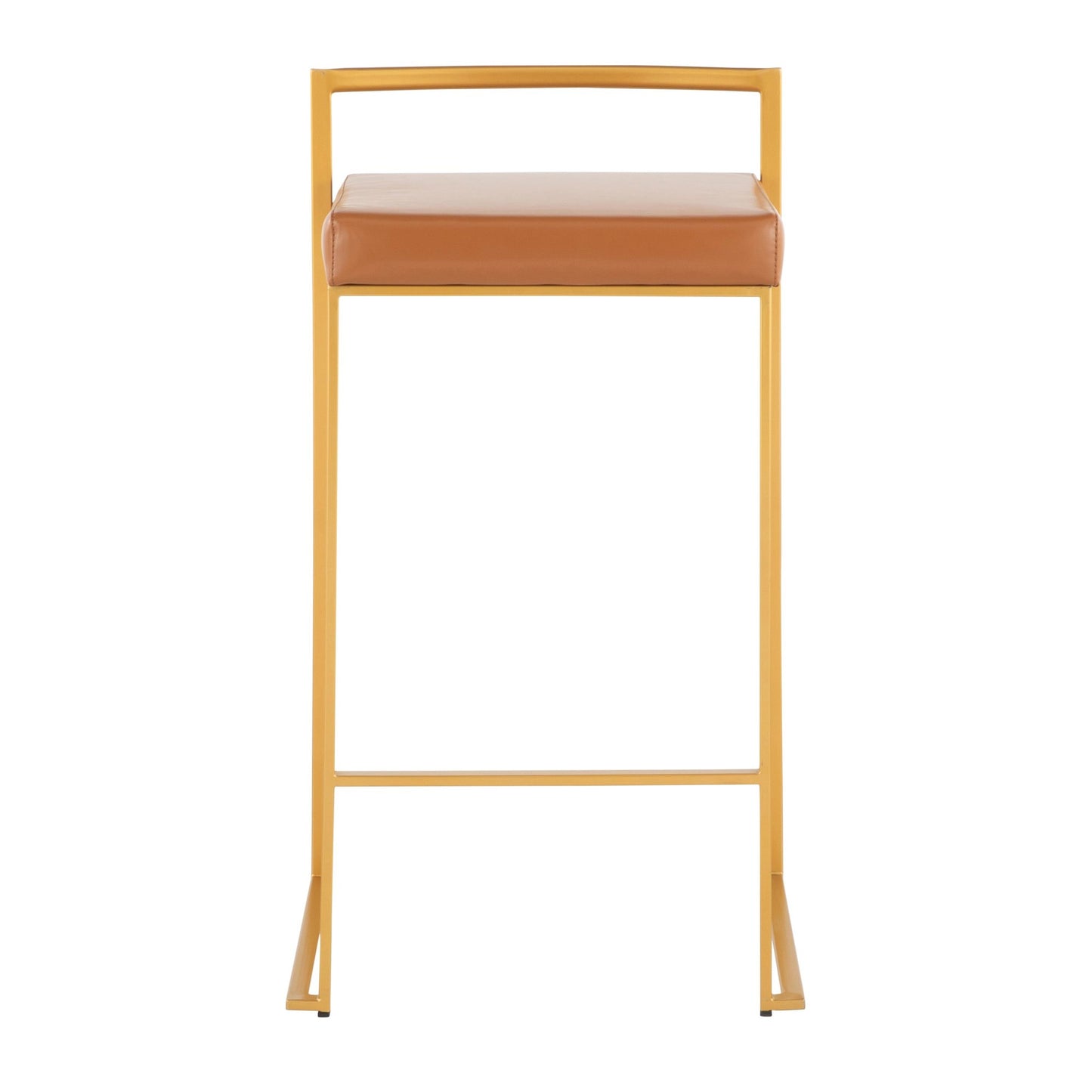 Fuji Stacker 26" Fixed-Height Counter Stool - Set of 3 By LumiSource - B26-FUJIPU AUBK3 | Counter Stools | Modishstore - 16