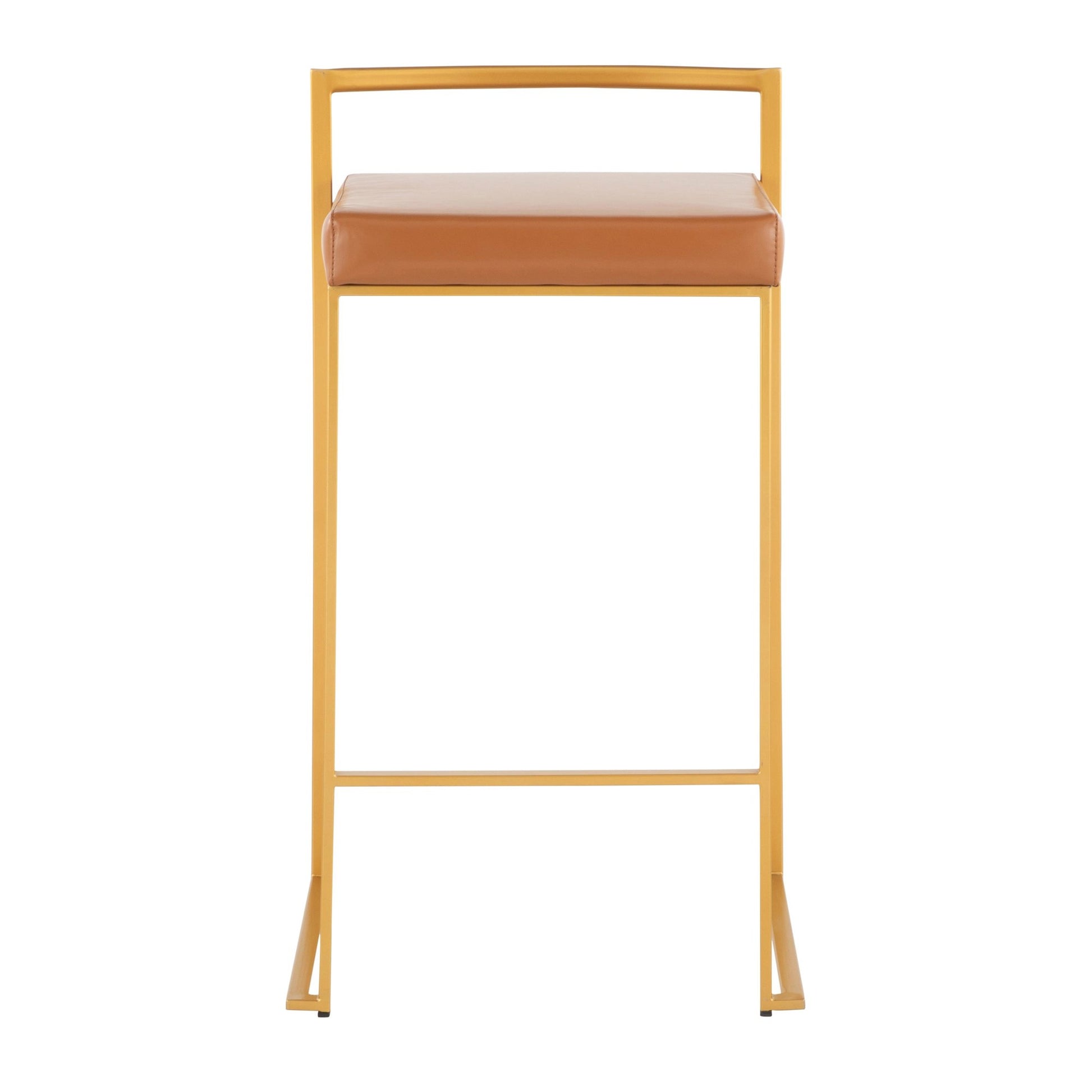 Fuji Stacker 26" Fixed-Height Counter Stool - Set of 3 By LumiSource - B26-FUJIPU AUBK3 | Counter Stools | Modishstore - 16