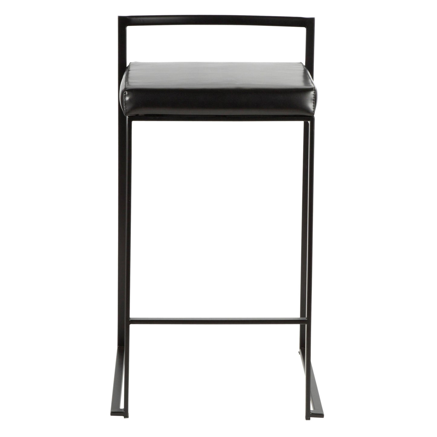 Fuji Stacker 26" Fixed-Height Counter Stool - Set of 3 By LumiSource - B26-FUJIPU BKBK3 | Counter Stools | Modishstore - 9