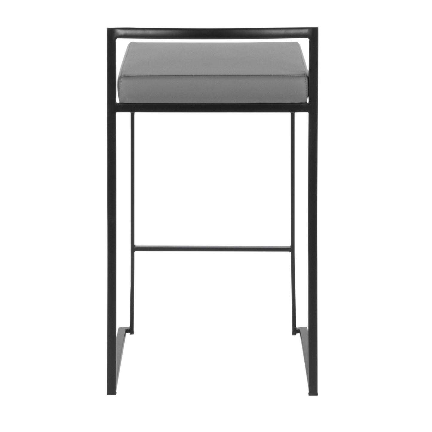 Fuji Stacker 26" Fixed-Height Counter Stool - Set of 3 By LumiSource - B26-FUJIPU BKBK3 | Counter Stools | Modishstore - 20