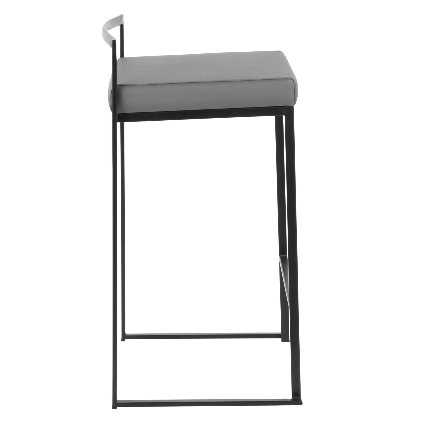 Fuji Stacker 26" Fixed-Height Counter Stool - Set of 3 By LumiSource - B26-FUJIPU BKBK3 | Counter Stools | Modishstore - 17