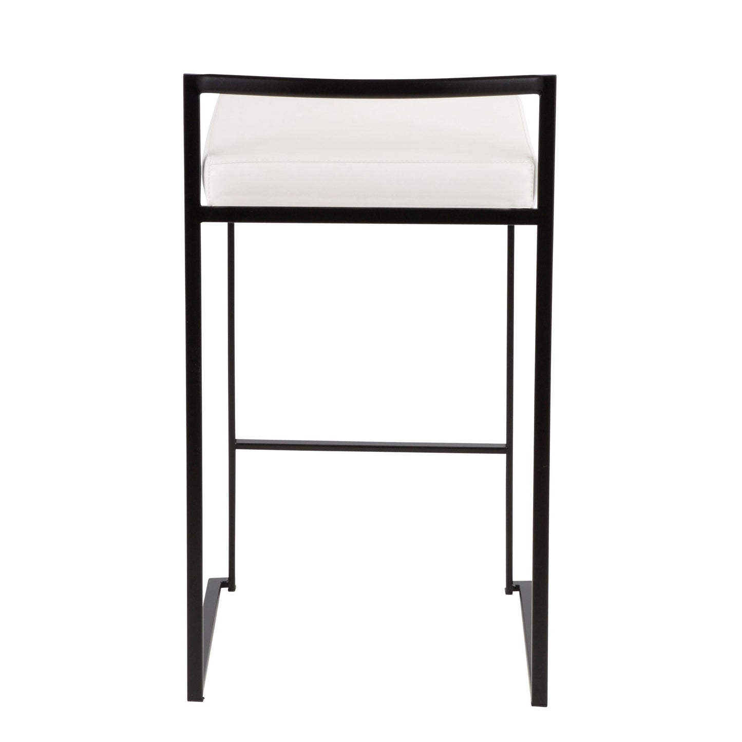 Fuji Stacker 26" Fixed-Height Counter Stool - Set of 3 By LumiSource - B26-FUJIPU BKW3 | Counter Stools | Modishstore - 10