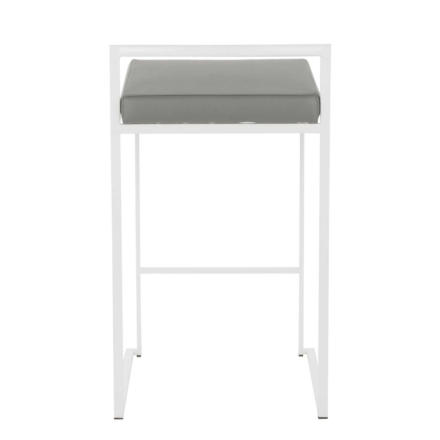 Fuji Stacker 26" Fixed-Height Counter Stool - Set of 3 By LumiSource - B26-FUJIPU WGY3 | Counter Stools | Modishstore - 7