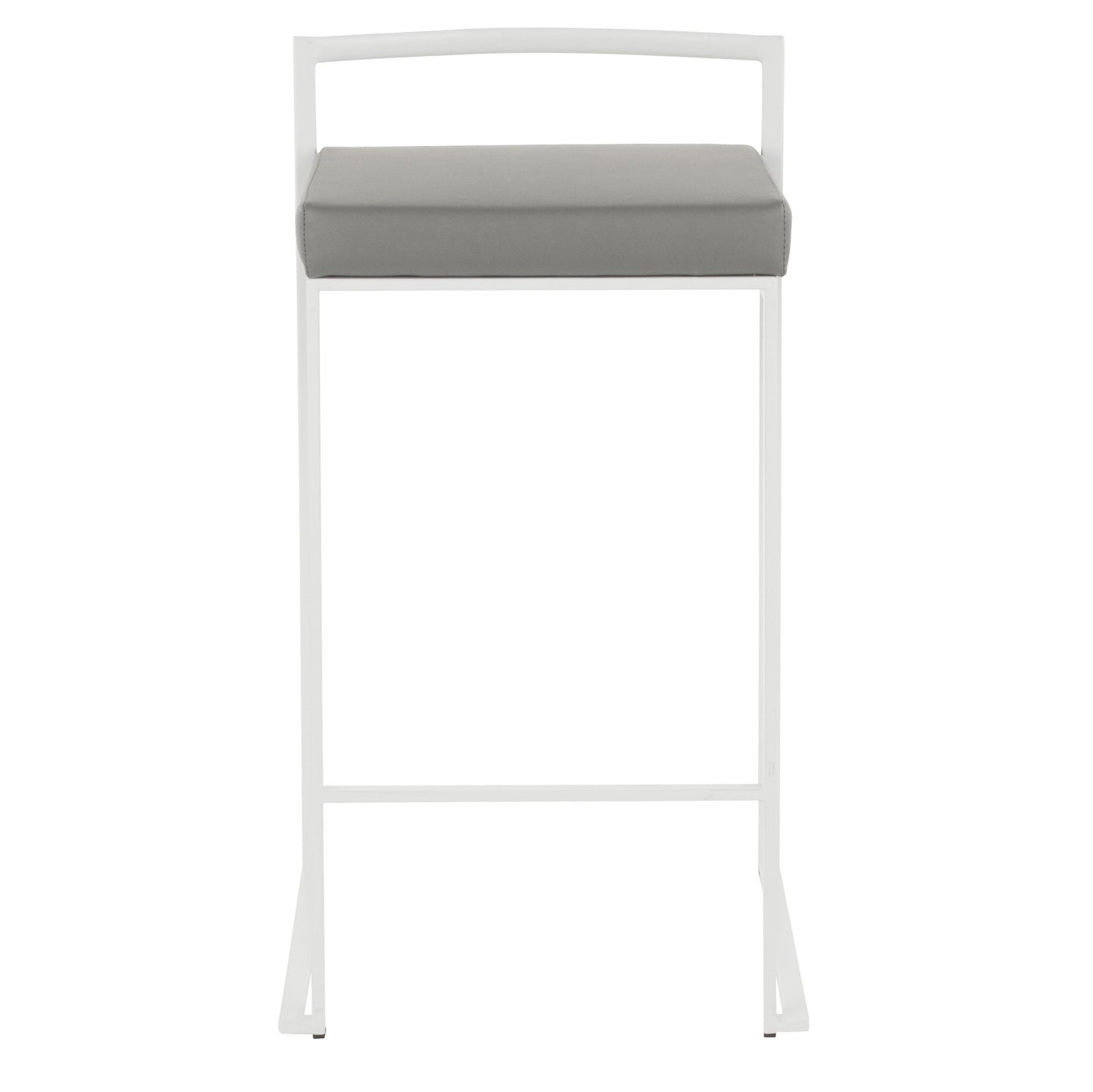 Fuji Stacker 26" Fixed-Height Counter Stool - Set of 3 By LumiSource - B26-FUJIPU WGY3 | Counter Stools | Modishstore - 6