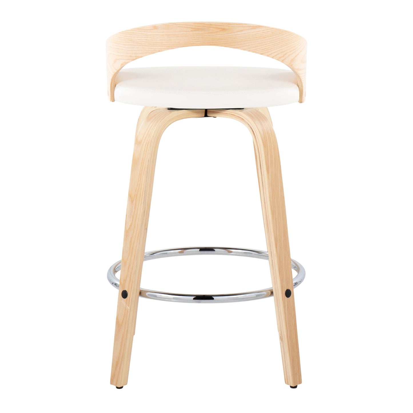 Grotto 26" Fixed-Height Counter Stool - Set of 2 By LumiSource - B26-GROTTOPU-GRTZR2 NANABN2 | Counter Stools | Modishstore - 30