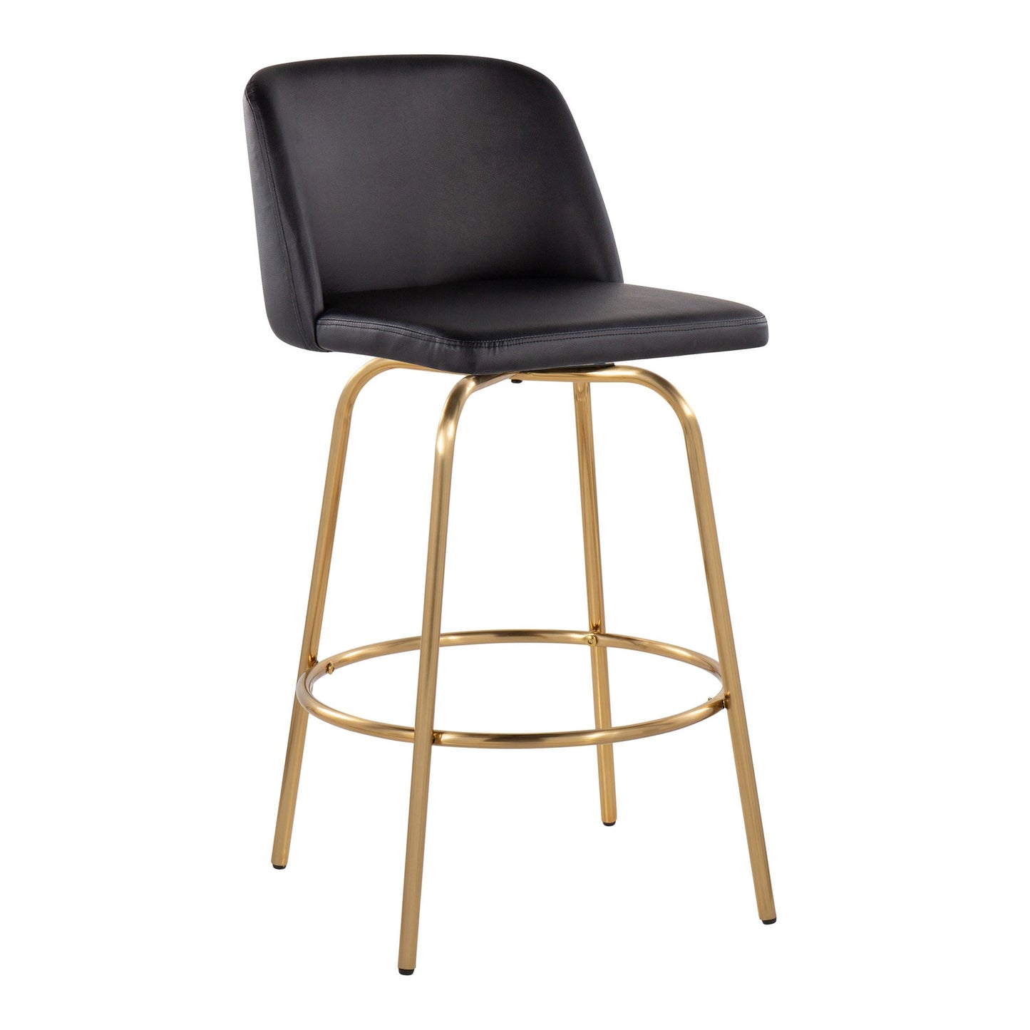 Toriano 26" Fixed-Height Counter Stool - Set of 2 By LumiSource - B26-TRNOPU-CLARZG2 AUBK2 | Counter Stools | Modishstore - 6