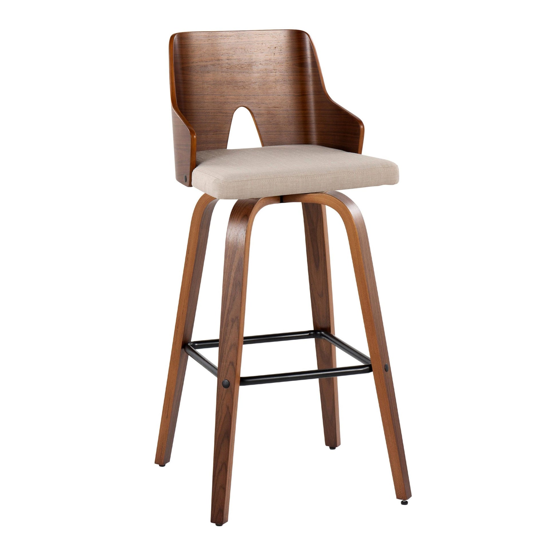 Ariana 30" Fixed-Height Barstool - Set of 2 By LumiSource - B30-ARIA-GRTZX2 WLWLBG2 | Bar Stools | Modishstore - 6