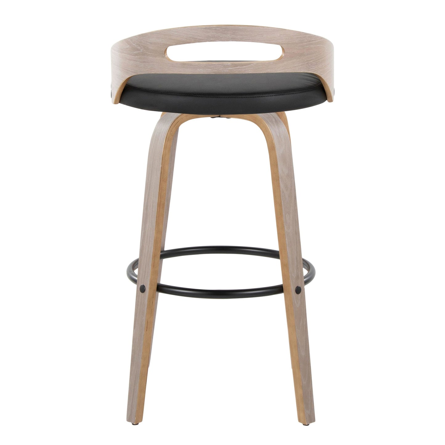 Cassis 30" Fixed-Height Barstool - Set of 2 By LumiSource - B30-CASSISPU-GRTZQ2 LGYLGYBK2 | Bar Stools | Modishstore - 10