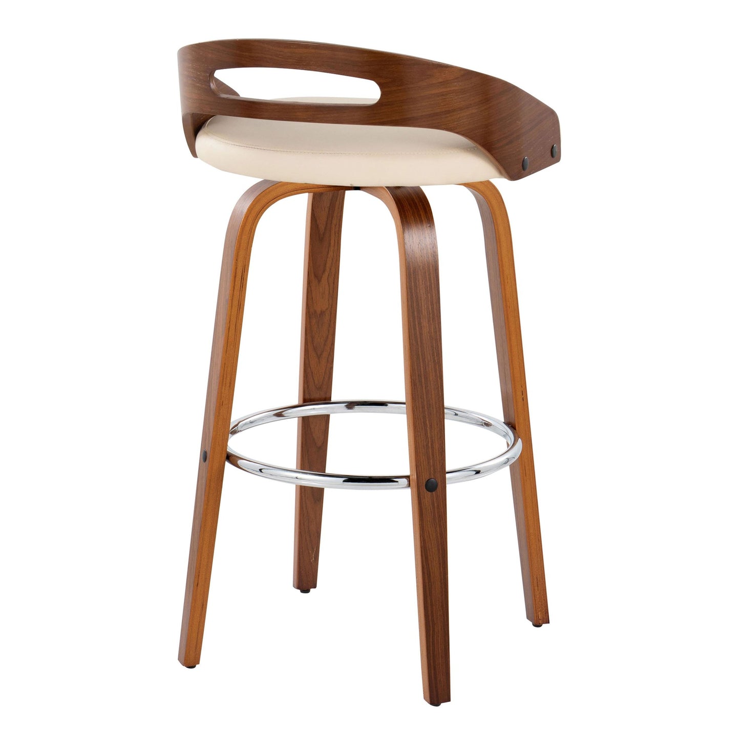 Cassis 30" Fixed-Height Barstool - Set of 2 By LumiSource - B30-CASSISPU-GRTZR2 WLCR2 | Bar Stools | Modishstore - 8