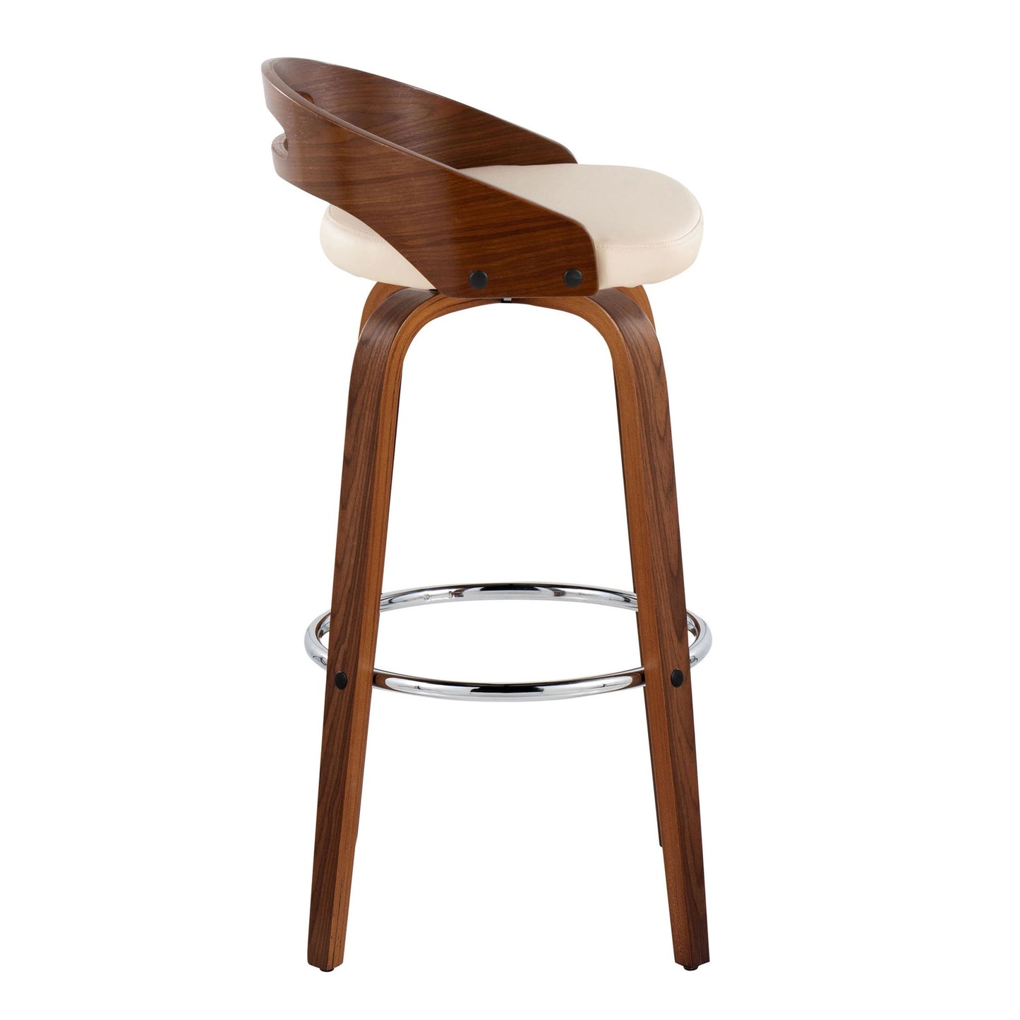 Cassis 30" Fixed-Height Barstool - Set of 2 By LumiSource - B30-CASSISPU-GRTZR2 WLCR2 | Bar Stools | Modishstore - 7