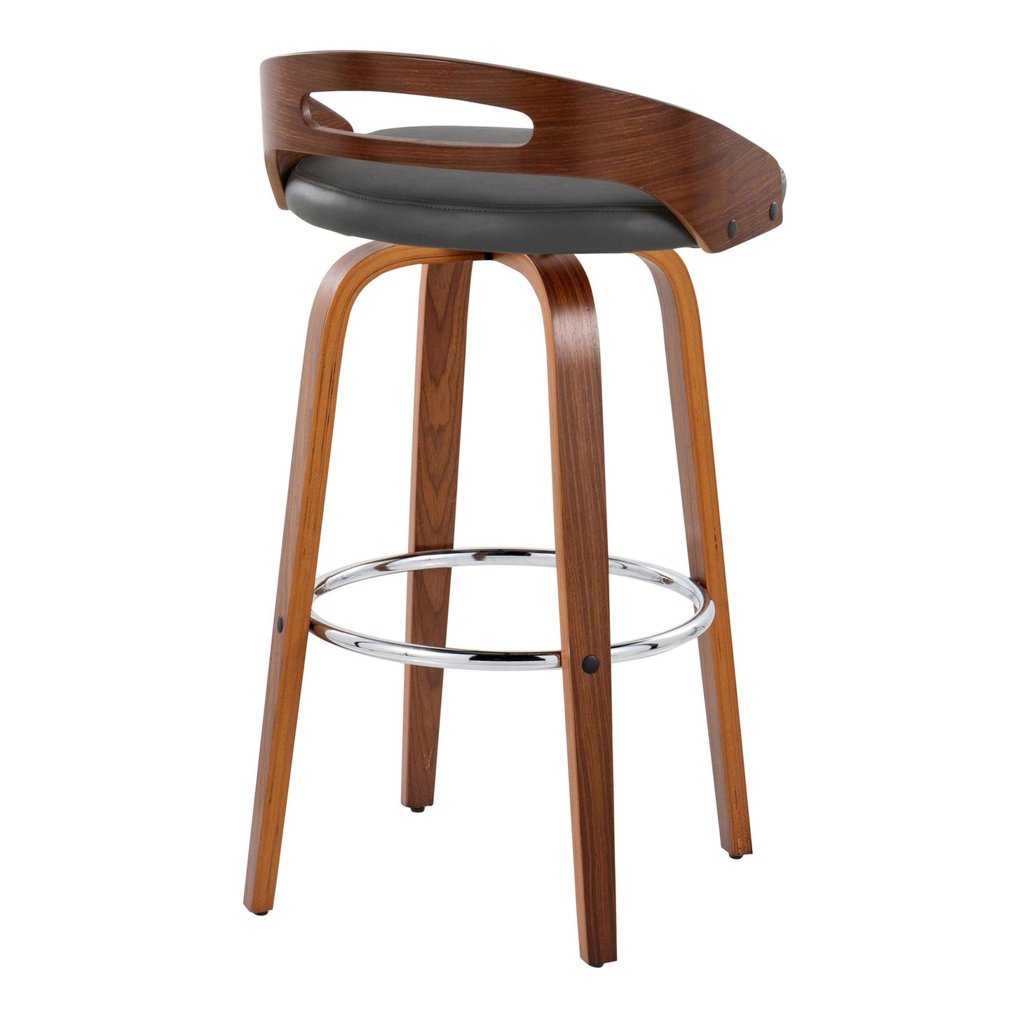 Cassis 30" Fixed-Height Barstool - Set of 2 By LumiSource - B30-CASSISPU-GRTZR2 WLCR2 | Bar Stools | Modishstore - 18