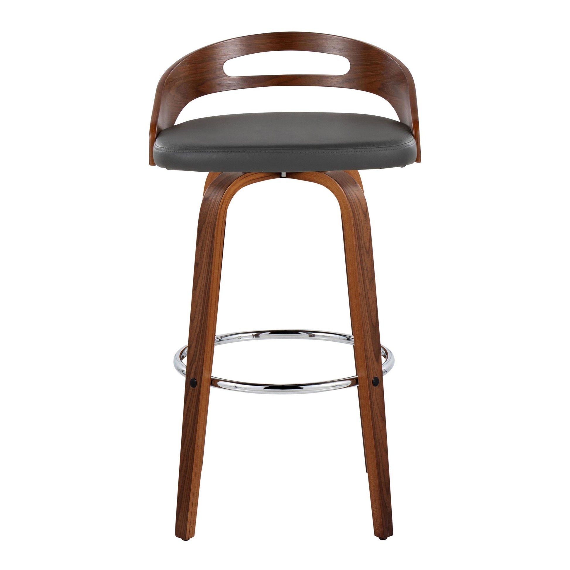 Cassis 30" Fixed-Height Barstool - Set of 2 By LumiSource - B30-CASSISPU-GRTZR2 WLCR2 | Bar Stools | Modishstore - 19