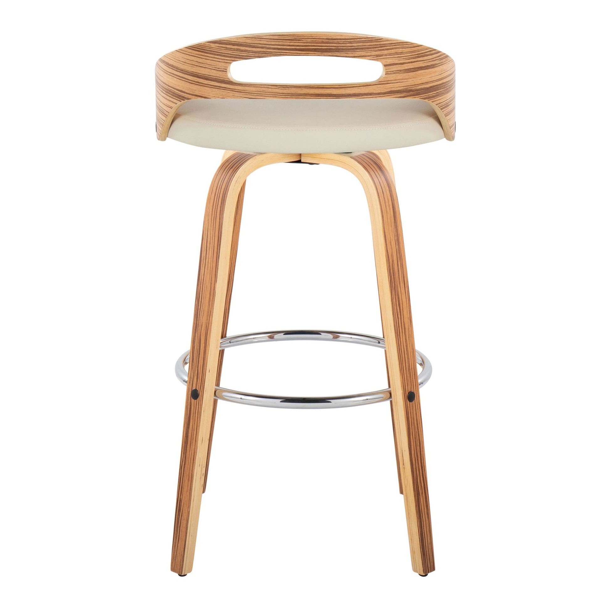 Cassis 30" Fixed-Height Barstool - Set of 2 By LumiSource - B30-CASSISPU-GRTZR2 WLCR2 | Bar Stools | Modishstore - 30