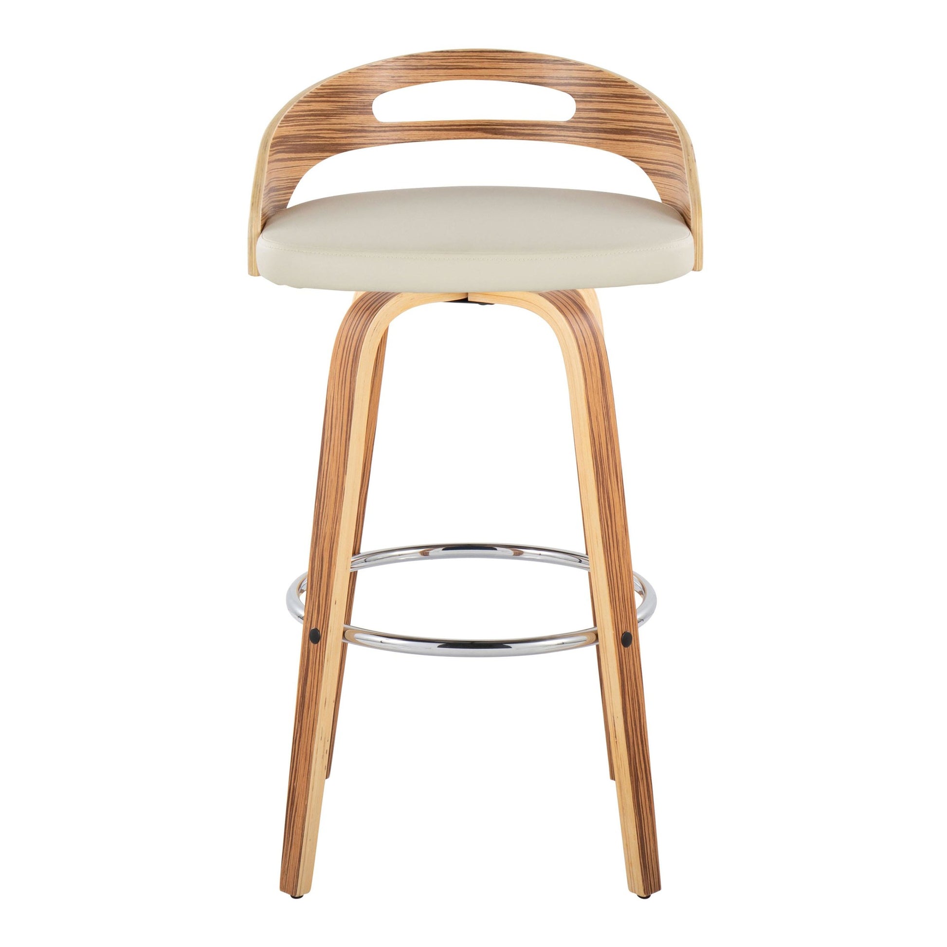 Cassis 30" Fixed-Height Barstool - Set of 2 By LumiSource - B30-CASSISPU-GRTZR2 WLCR2 | Bar Stools | Modishstore - 29